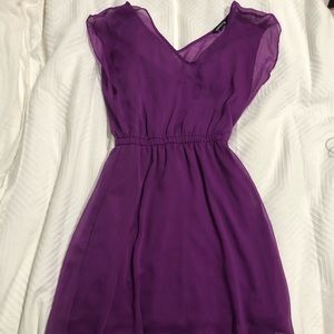 Purple Express V-neck Dress